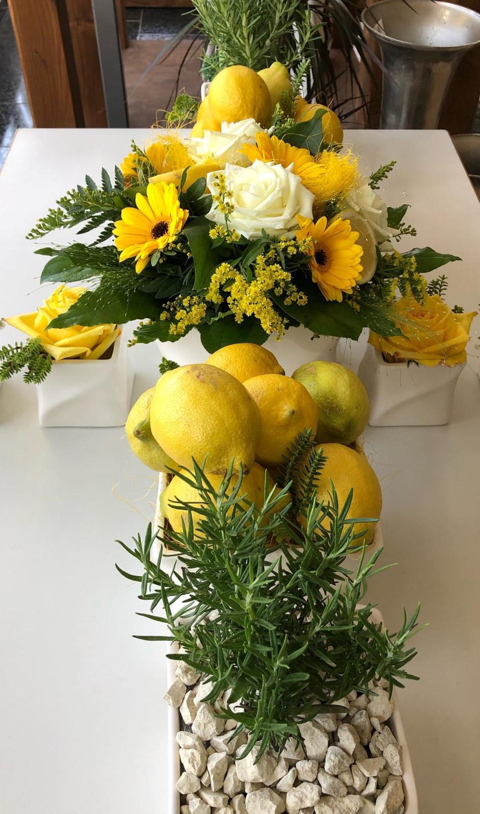 Magic Flowers - Tischdeko gelb