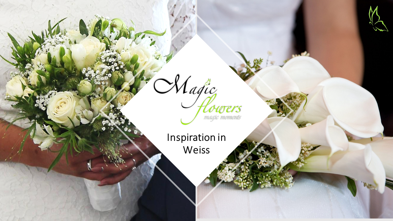 Magic Flowers - Brautstrauß Hochzeit, Inspiration in Weiss